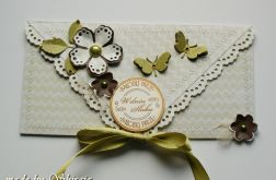 Kopertówka z okazji ślubu-'oliwkowy ogród'