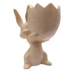 Ceramiczny Zajączek Na Jajko 12x10 cm – Dekoracja Wielkanocna  - 