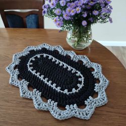 Bieżnik owalny ze sznurka 40cmx60cm Bieżnik owalny ze sznurka 40cmx60cm