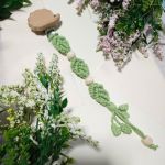 Zawieszka do smoczka lub gryzaka JEŻ, liście - 