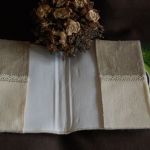 Rustykalny notes z różą - 