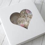 Kartka komunijna w pudełku "Serce" v.3 - serce w pudełku3b