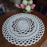 Serweta ze sznurka szydełkowa 70cm - Serweta ze sznurka