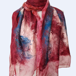 SZAL SZALIK JEDWABNO WEŁNIANY Feltmondo