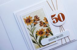 Kartka urodzinowa minimalistyczna z liczbą