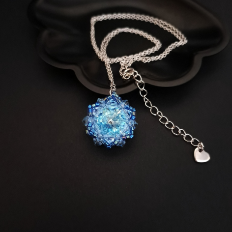 Błękitny Naszyjnik "Aqua Bohemica"