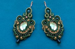 Kolczyki Zieleń & Złoto