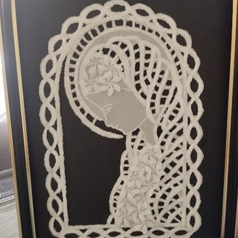 Madonna w technice pergaminowej