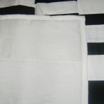 narzuta patchwork biało-czarna - null