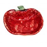 Miseczka Ceramiczna w Kształcie Czerwonego Jabłuszka – Ręcznie Robiona - 