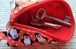 Etui na klucze: pingwiny