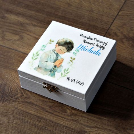 Pudełko na łańcuszek - prezent na komunię 2