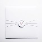 Kartka na Chrzest ręcznie robiona delikatna  - Pamiątka Chrztu w ozdobionej kopercie