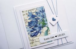 Minimalistyczna kartka ślubna z życzeniami