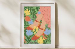 Plakat Summer Shoes 50x70cm