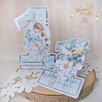 Kartka cyferka na roczek "Sweetheart1" GOTOWA - 