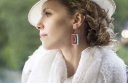 Biała ciepła duża chusta