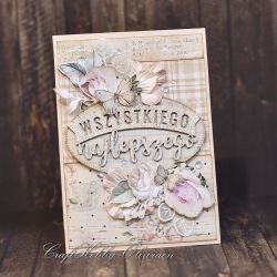 Wszystkiego najlepszego - kartka vintage