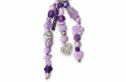 Fioletowy breloczek dla dziewczynki