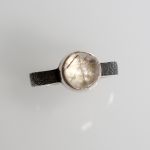 Pierścionek srebro 925 kwarc z rutylem - Kwarc z rutylem, srebro 925/