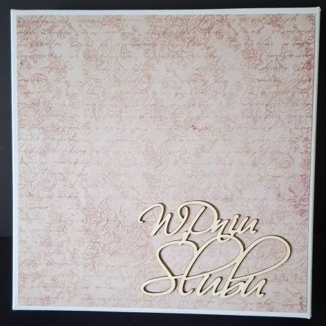 Karta ślubna w pudełku