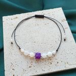 "Nina II" - bransoletka z naturalnymi kamieniami. - prosta forma