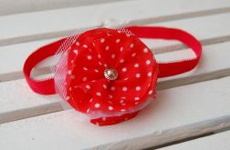 Opaska niemowlęca - "Biedroneczki są w kropeczki"