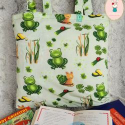 Ekologiczna torba na zakupy: żabki