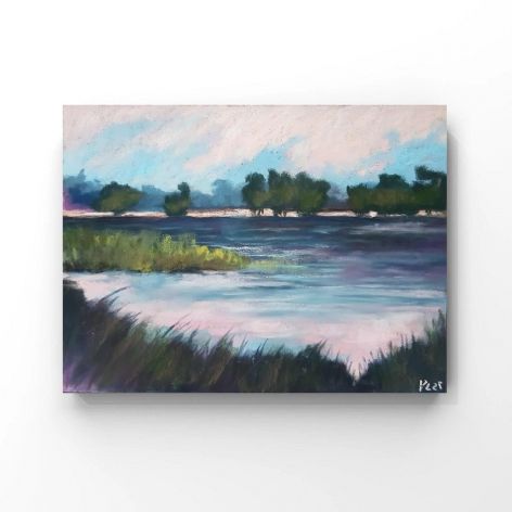 Pejzaż 49-praca pastelami 