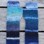 Ciepłe mitenki w odcieniach niebieskiego - mitenki-na-drutach