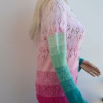 Kolorowy sweterek ombre - vegan sweater