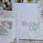 Kartka z pudełkiem - romantyczny ślub2 - kartka ślubna z kwiatami