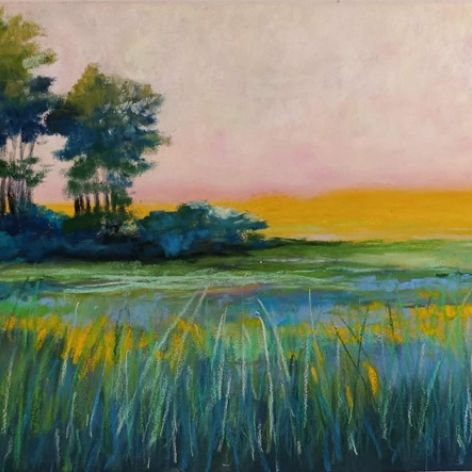 Pejzaż 2-praca formatu 18x24 cm.. 