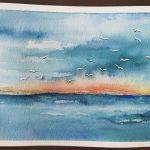 Morze-akwarela A5. - 