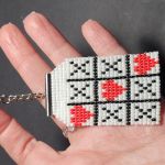 Brelok Serce kółko i krzyżyk Prezent na Walentynki Handmade - Brelok Serce kółko i krzyżyk Prezent na Walentynki Handmade