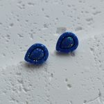 "Luna II" - kolczyki sztyfty z gliny polimerowej - zestaw 2 pary - trwałe