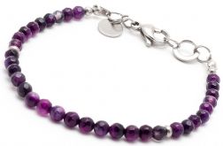 BRANSOLETKA AGAT STAL SZLACHETNA as518