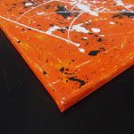 Obraz abstrakcja akryl Orange - Narożnik