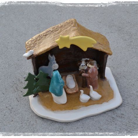 Szopka ceramiczna tradycyjna