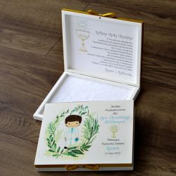 Pudełko na Merci - podziękowanie Komunijne
