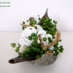 Małe kwitnące gniazdo w zieleni - 