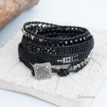 Bransoletka boho owijana In Black - 