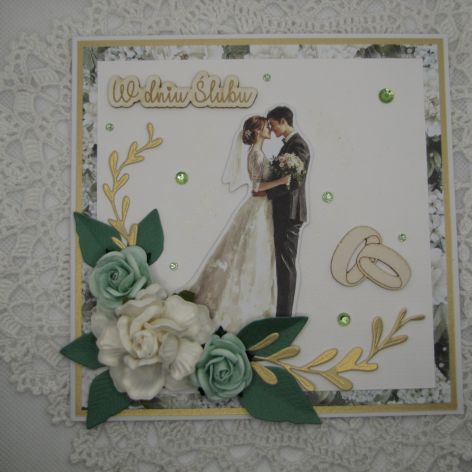 Kartka ślubna w pudełku 28