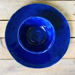 Zestaw ceramiczny niebieski