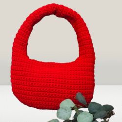 Mała torebka na ramię, okrągła torba.