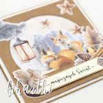 Kartka Boże Narodzenie  rodzina lisów KBN2107 - świąteczna