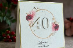 Kartka na 40 urodziny z personalizacją, BH 50 Kartka na 40 urodziny z personalizacją, BH 50