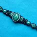 Bransoletka Granat, Turkus i Zieleń - 