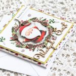 Kartka z Mikołajem - Wesołych świąt / Radosny chaos - Seria * Koziołkowe Love * to nasze produkty, które są z nami od zawsze. Najczęściej kupowane przez klientów. * * * Oto karteczka idealna na Mikołajki i Boże Narodzenie Wykonana metodą scrapbookingu z profesjonalnych materiałów W centrum jest wesoły Mikoła