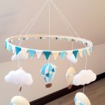 Mobil Karuzelka nad łóżeczko filc balony - 